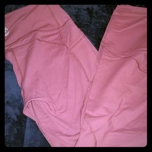 Rose gold TYC heart booty leggings